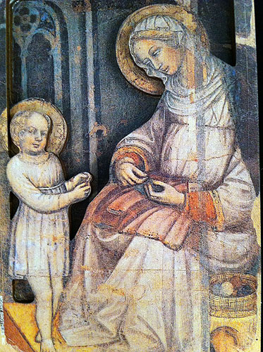 St. Anne 3D Laser Cut Wood Plaque 4x6 inches