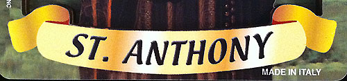 St. Anthony 3D Laser Cut Wood Wall Plaque 4x6in