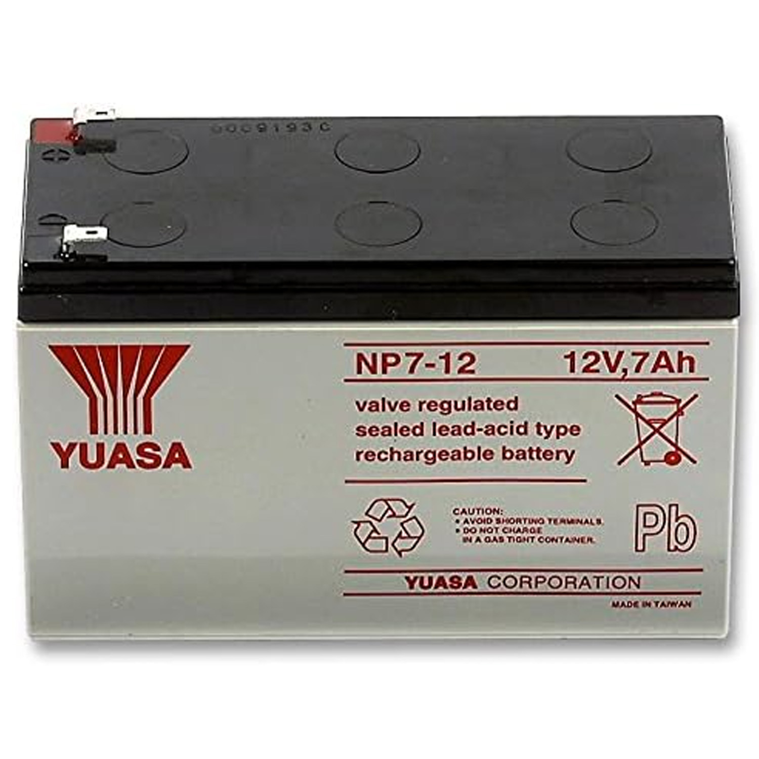 NP7-12T F2 12V 7AH SEALED LEAD ACID BATTERY F2