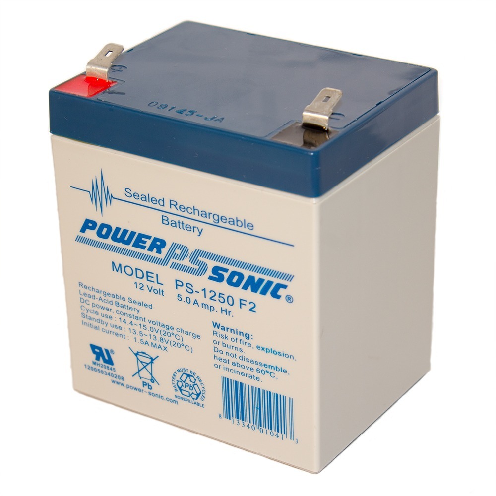 PS-1250 12V 5AH SLA Battery 12 VOLT F2 TERMINAL