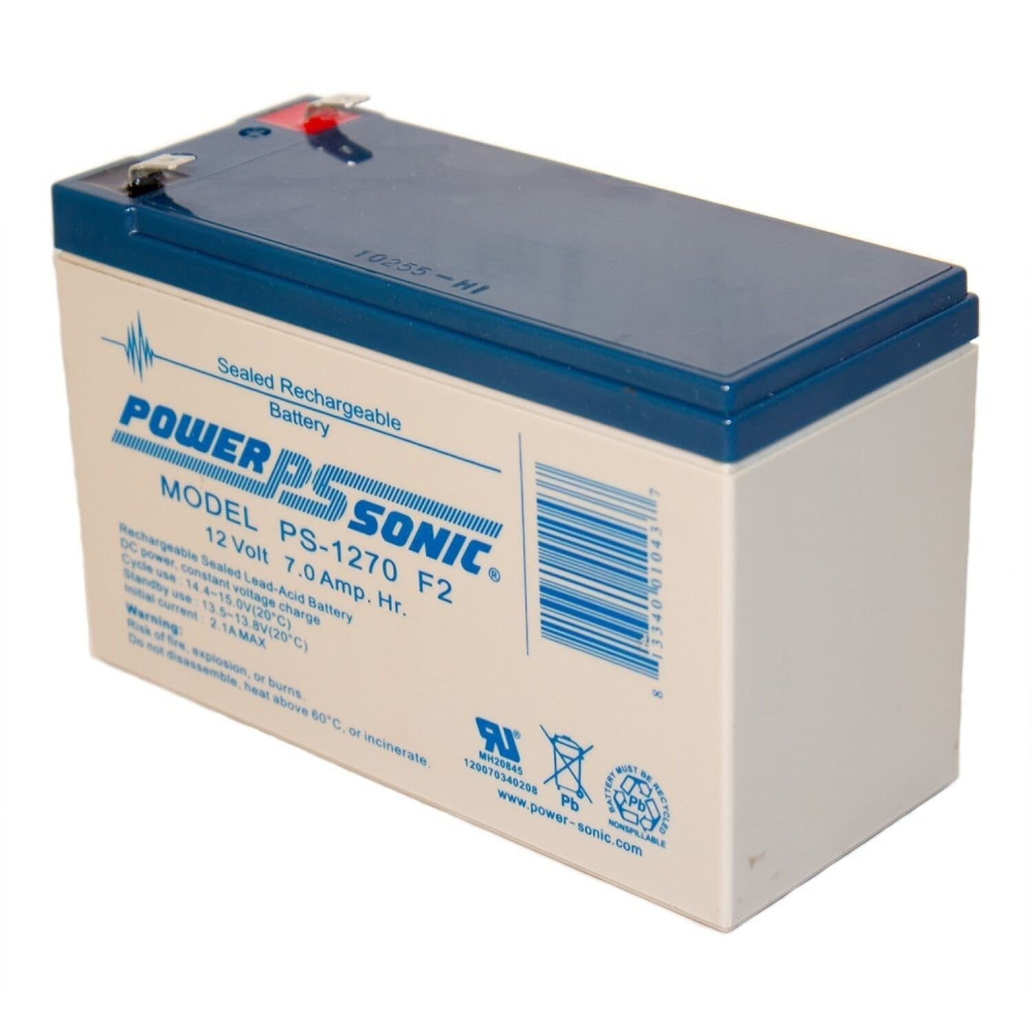 PS-1270 12 Volt 7 AH SLA Battery .250 F2 TERMINAL