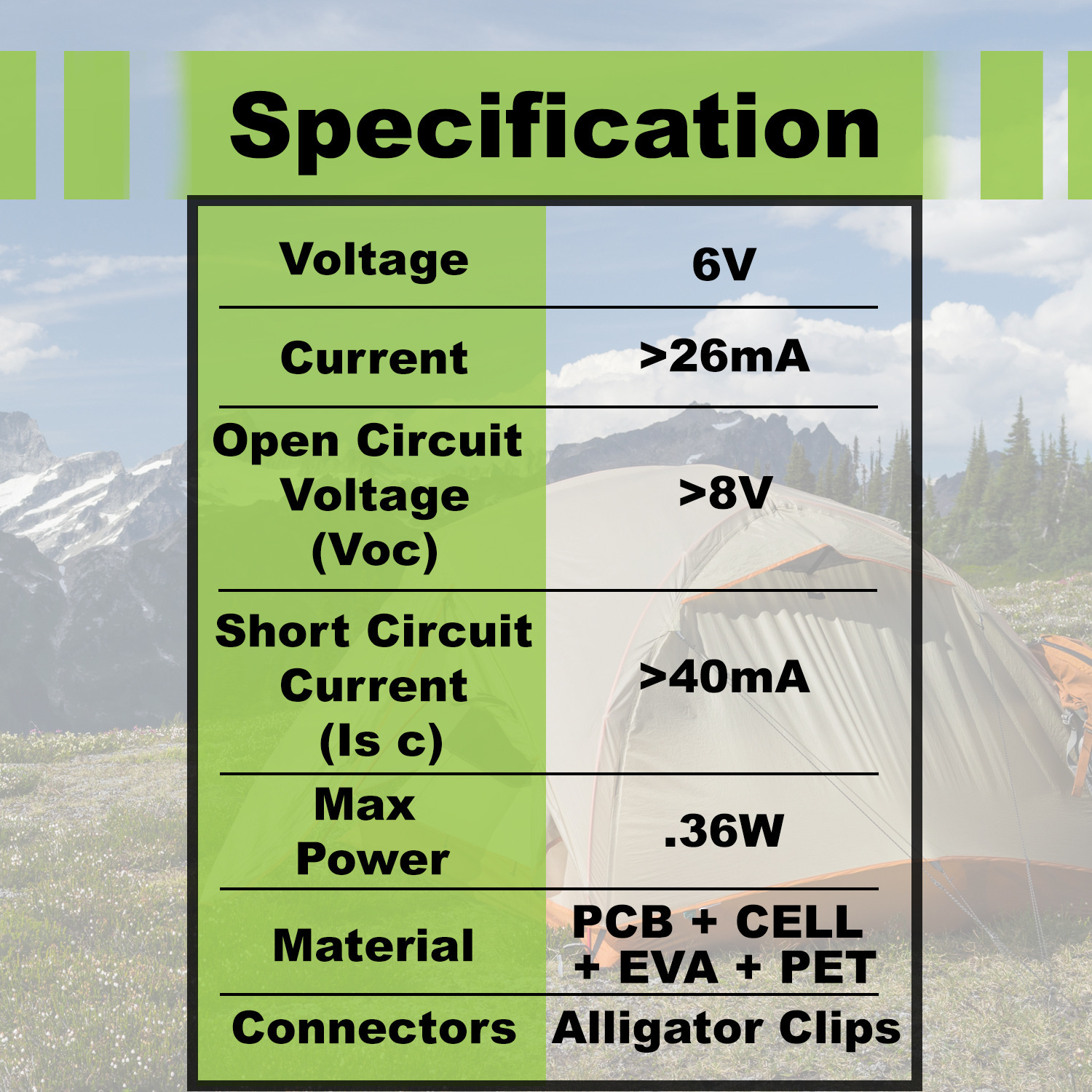 UPG 6V SOLAR PANEL SLA BATTERY CHARGER - 6 VOLT