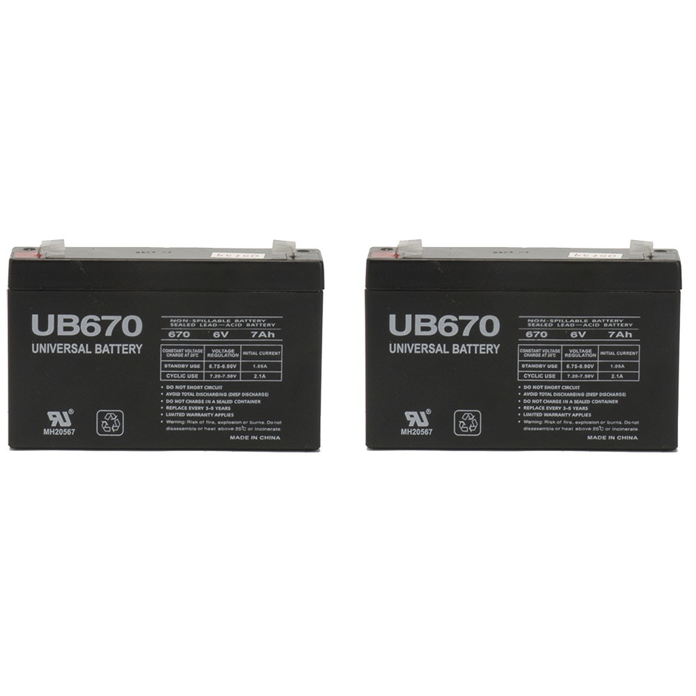 6V 7AH Replacement battery for Razor Scream Machine - 2 Pack