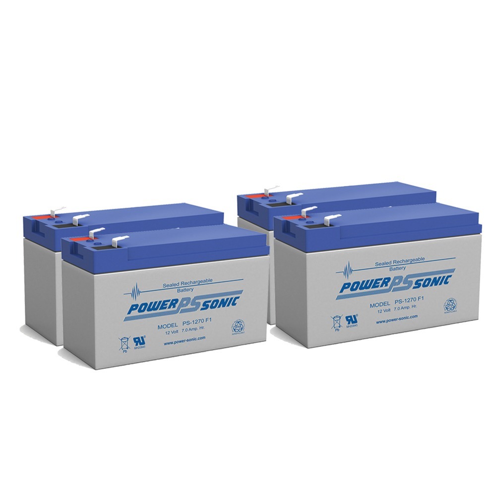 12V 7AH UPS Battery Replaces Vision CP1270 CP 1270 MK ES7-12 - 4 Pack