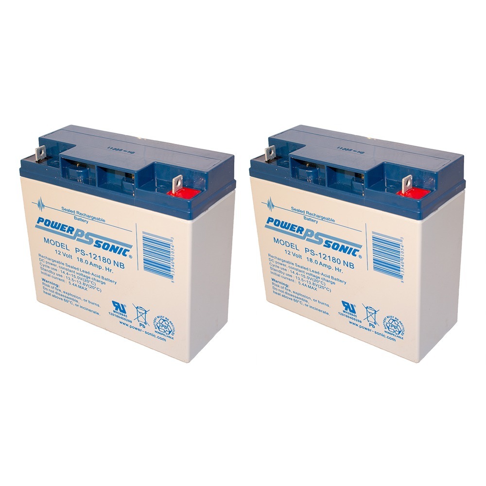 PS-12180NB 12v 18Ah Lead Acid Battery 12VOLT - PACK OF 2