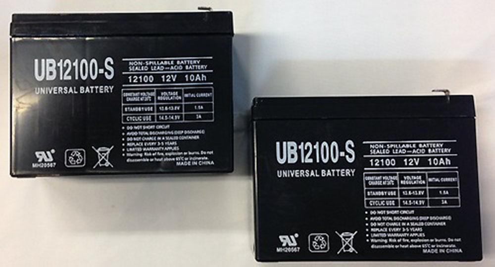12V 10Ah Scooter Bike Battery Replaces Enduring CB9-12, CB 9-12 - 2 Pack