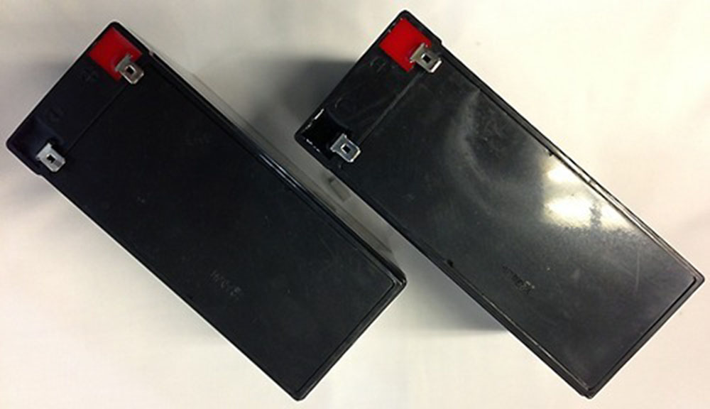 12V 10AH SLA BATTERY  .250 F2 FAST ON TAB TERMINALS - PACK OF 2