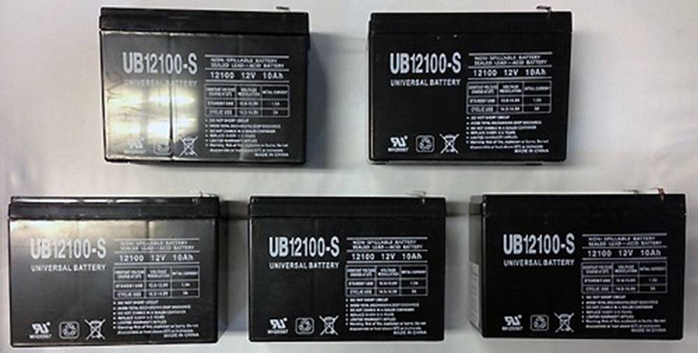 12V 10Ah Scooter Bike Battery Replaces Enduring CB9-12, CB 9-12 - 5 Pack
