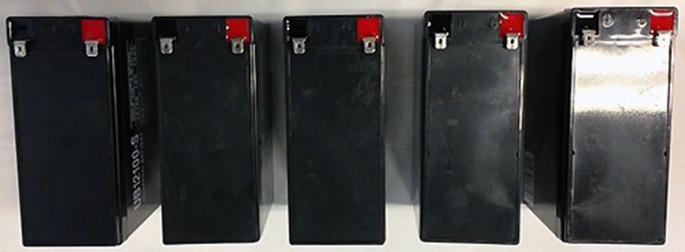12V 10AH SLA BATTERY  .250 F2 FAST ON TAB TERMINALS - PACK OF 5