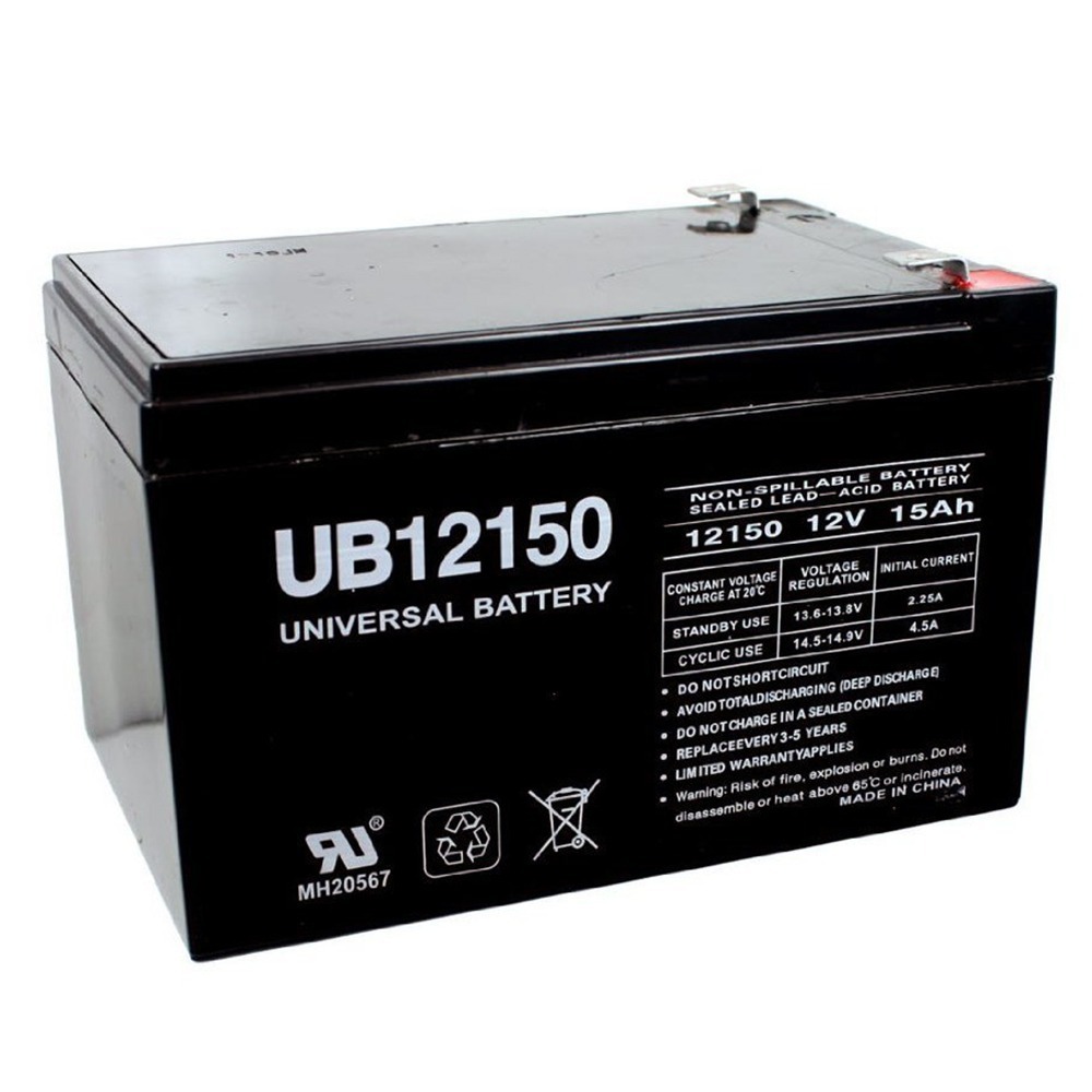 12V 15Ah F2 SLA Battery for Replaces Synova FC700A-1 Control Panel