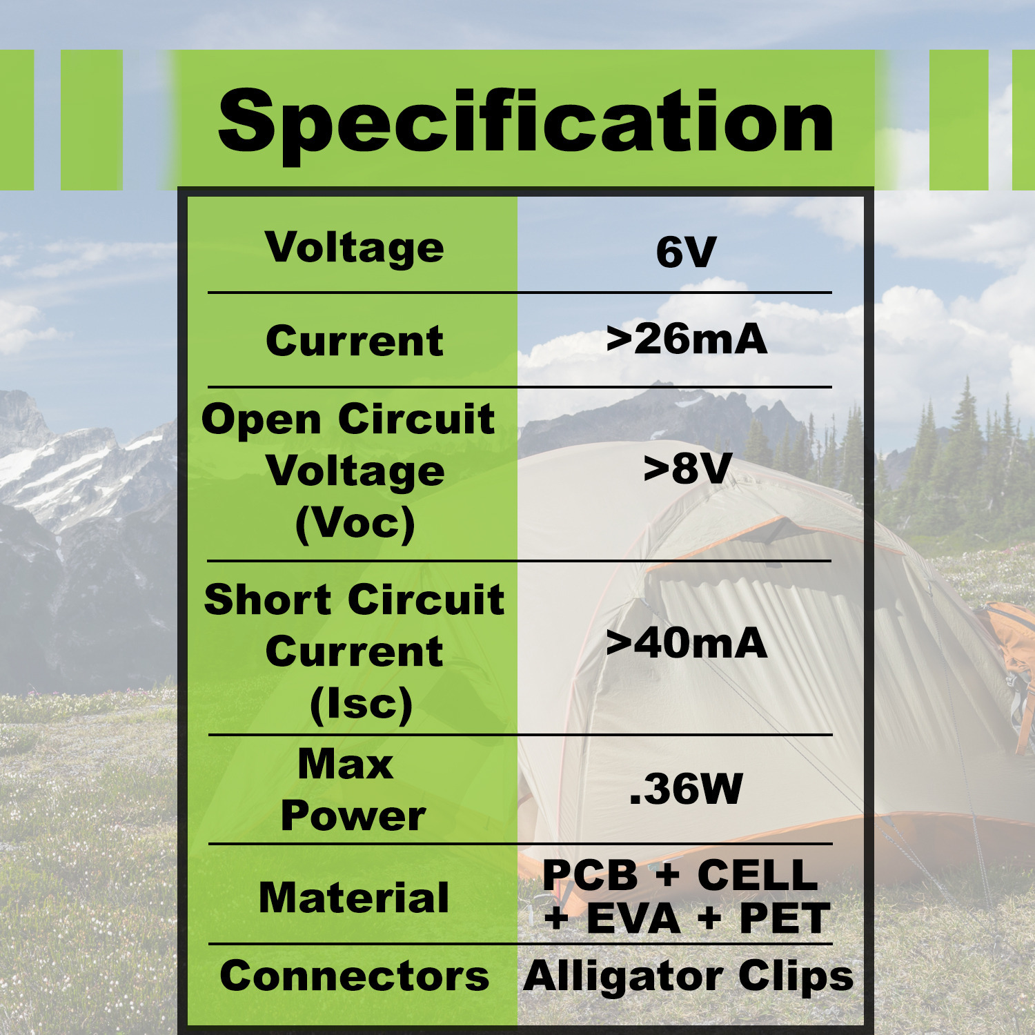 UB613 6V 1.3Ah SLA Battery Combo 6V Solar Panel Charger