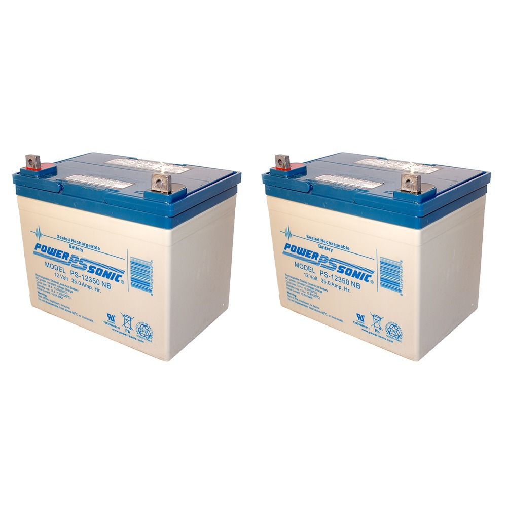 PS-12350 12V 35AH SEALED LEAD ACID BATTERY NUT BOLT TT - PACK OF 2