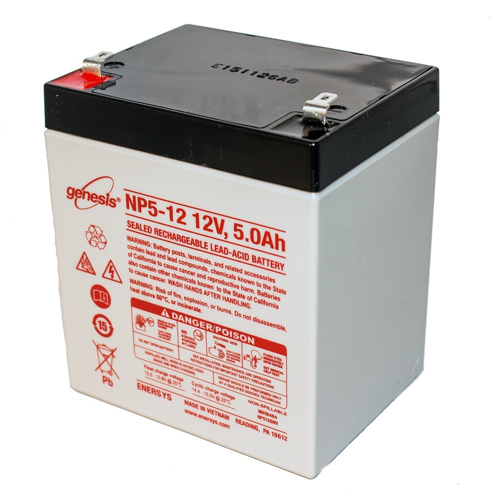 Genesis NP5-12 12V 5AH Sealed Lead Acid Battery