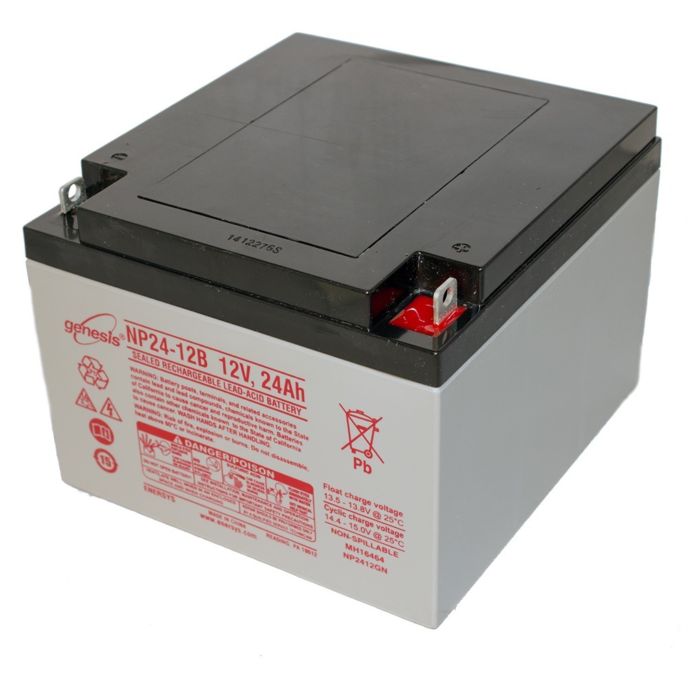 Genesis NP24-12B SLA BATTERY 12VOLT 24AH NUT AND BOLT