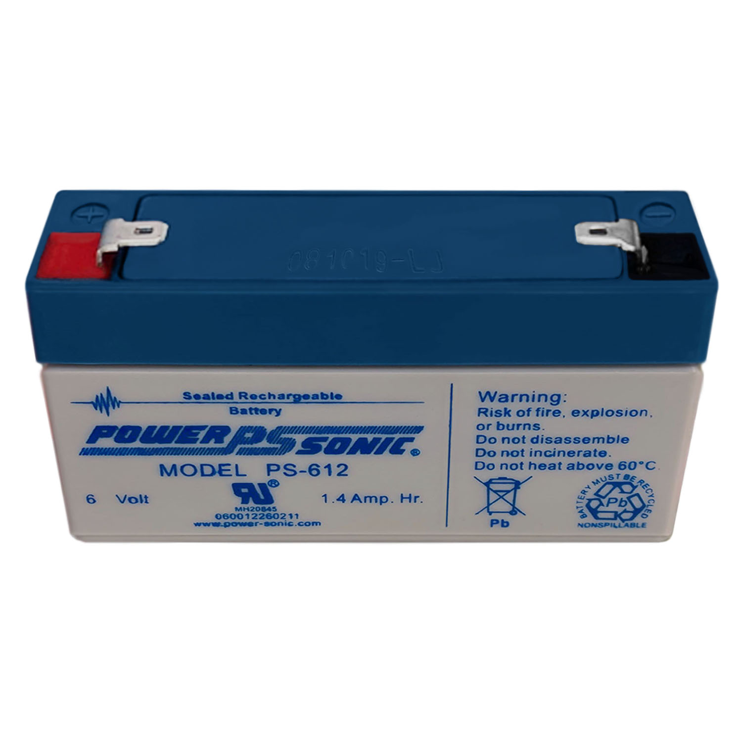 PS-612 6V 1.4AH Rechargeable Sealed Lead Acid Battery