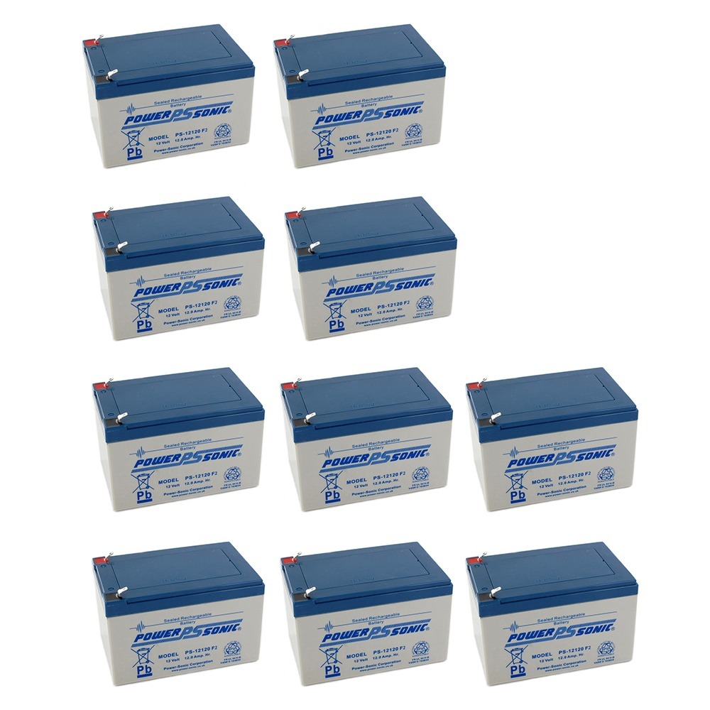 PS-12120 12V 12Ah SLA battery - 10 Pack