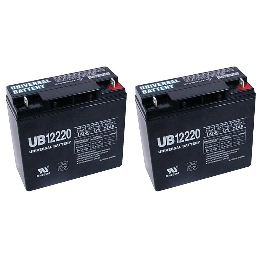 12V 22Ah Battery for Xcooter Blaster XC300GT - 2 Pack