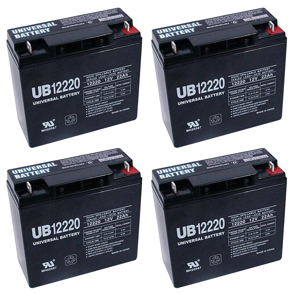 12V 22Ah SLA Battery for Dell DL 1500 UPS  + 4 Pack