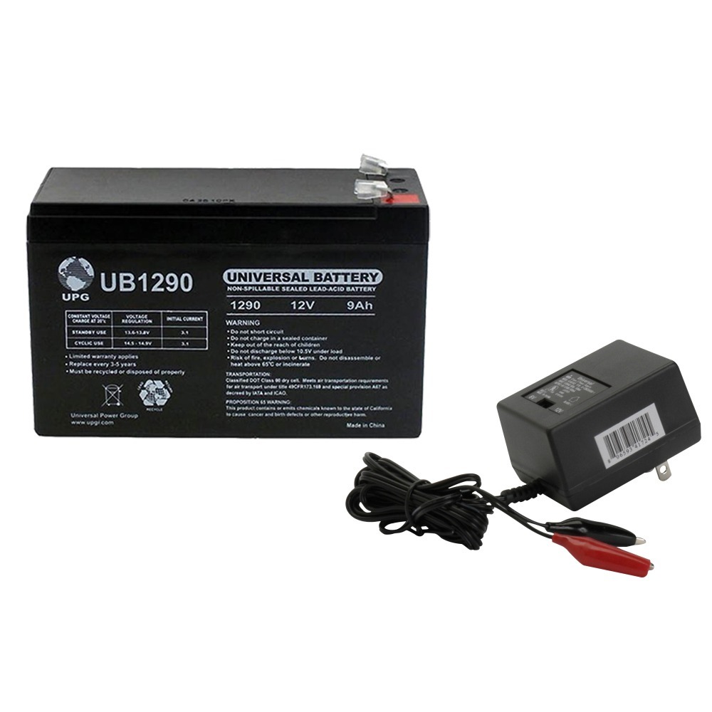 12V 9AH SLA Battery for Razor Dirt Quad / Ground Force WITH CHARGER