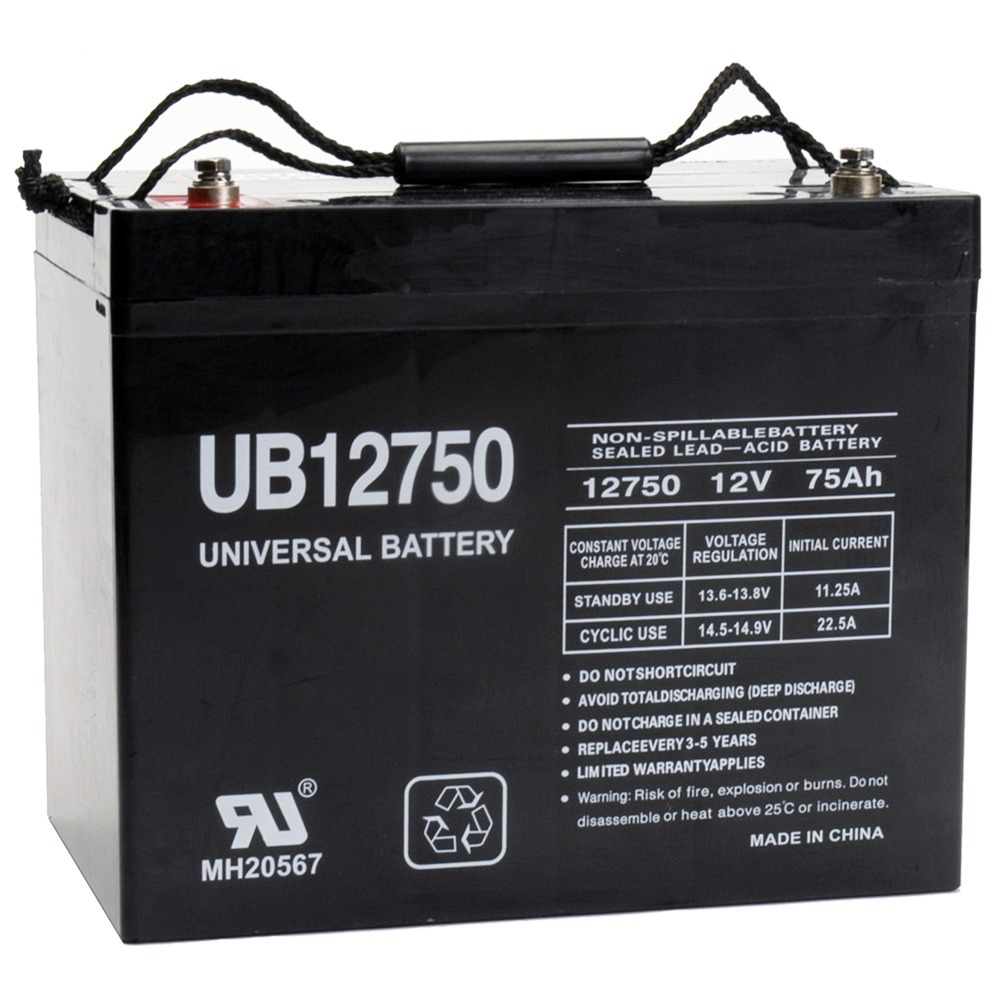 12V 75AH Sealed Lead Acid Battery for Cleanfix RA 330 IBC