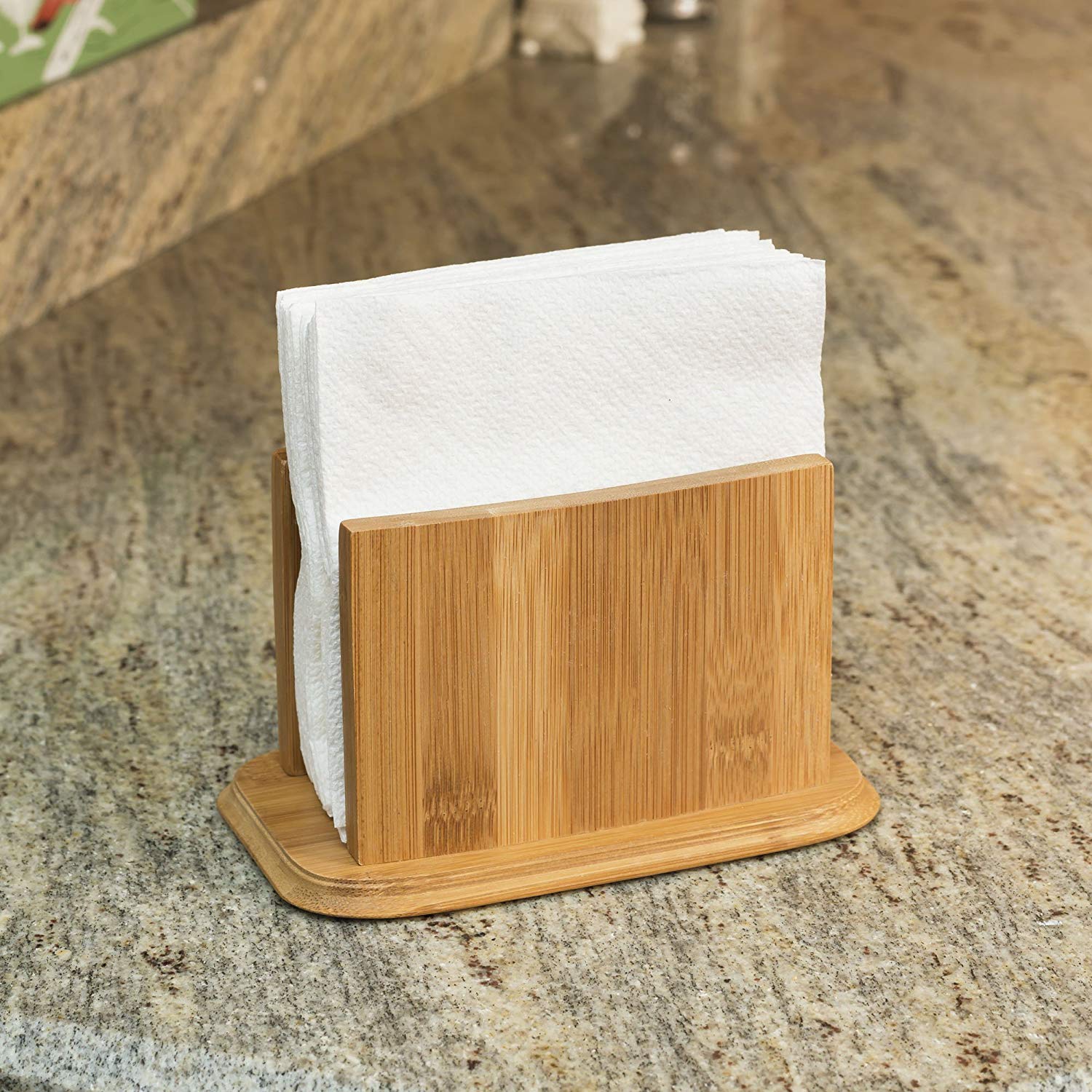 Home Basics Napkin Holder, Bamboo