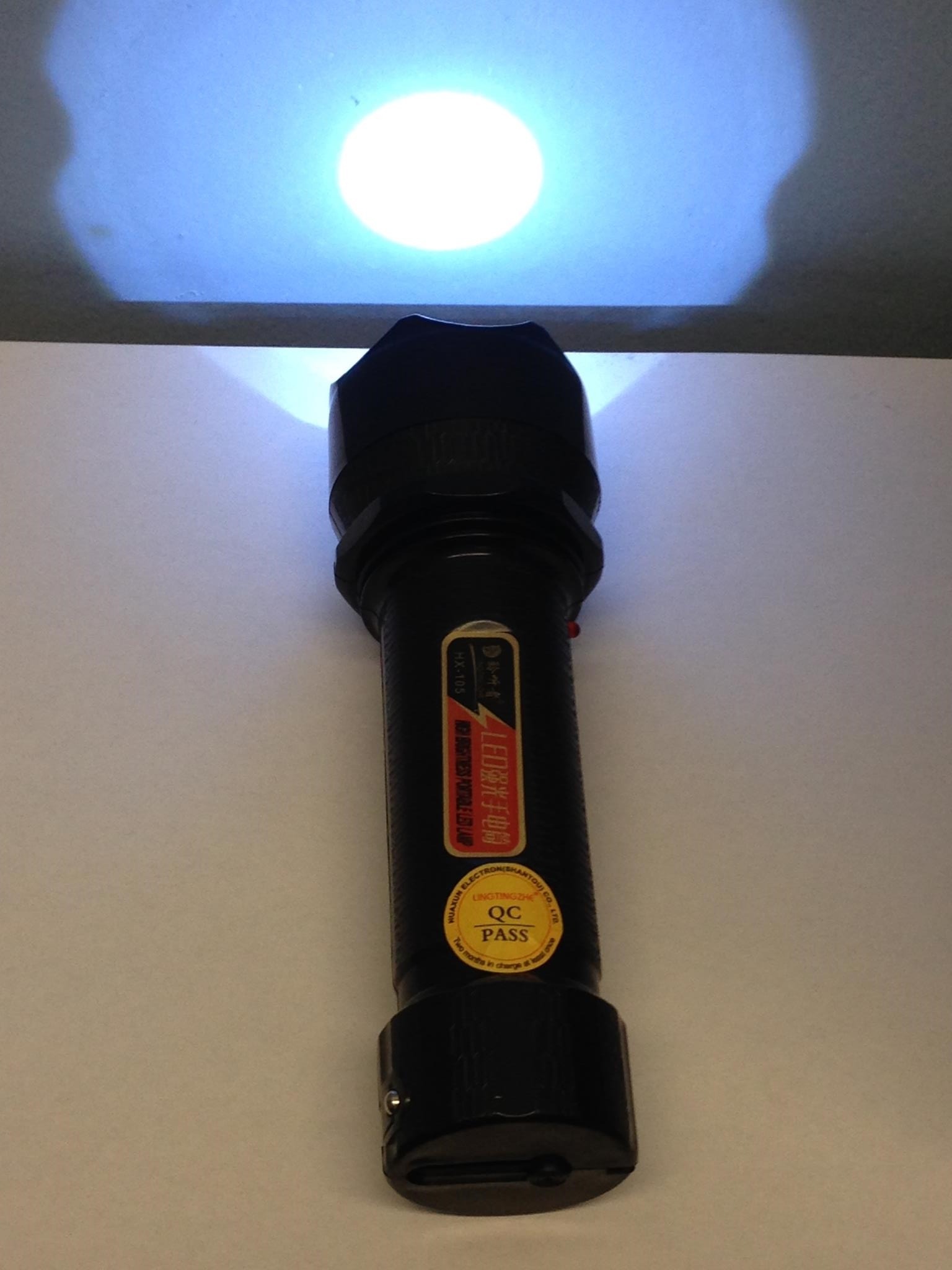 1 LEDx0.5W plastic LED hand torch light, rechargeable flashlight, handheld search light