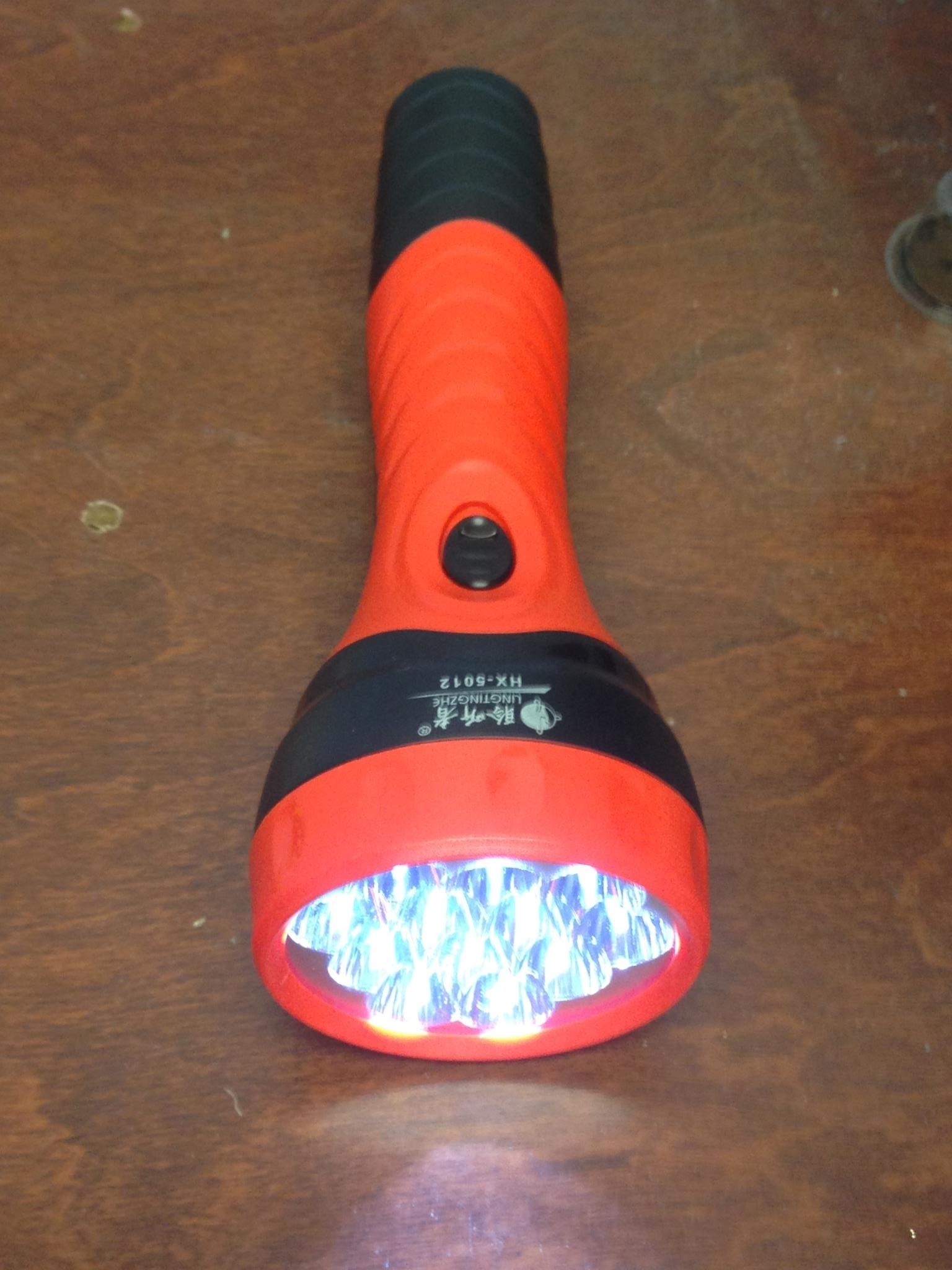12 LED plastic rechargeable high power emergency searchlight 