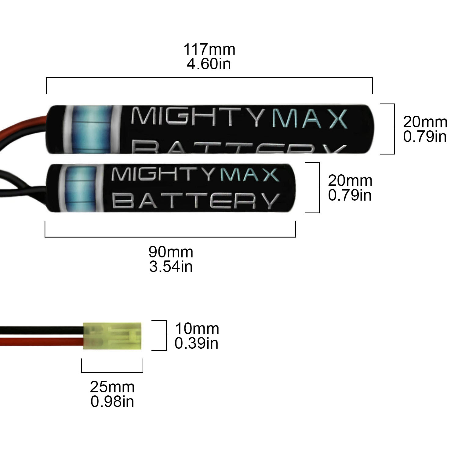 8.4V NiMH 1600mAh Mini Butterfly Battery Pack + 8V Smart Charger