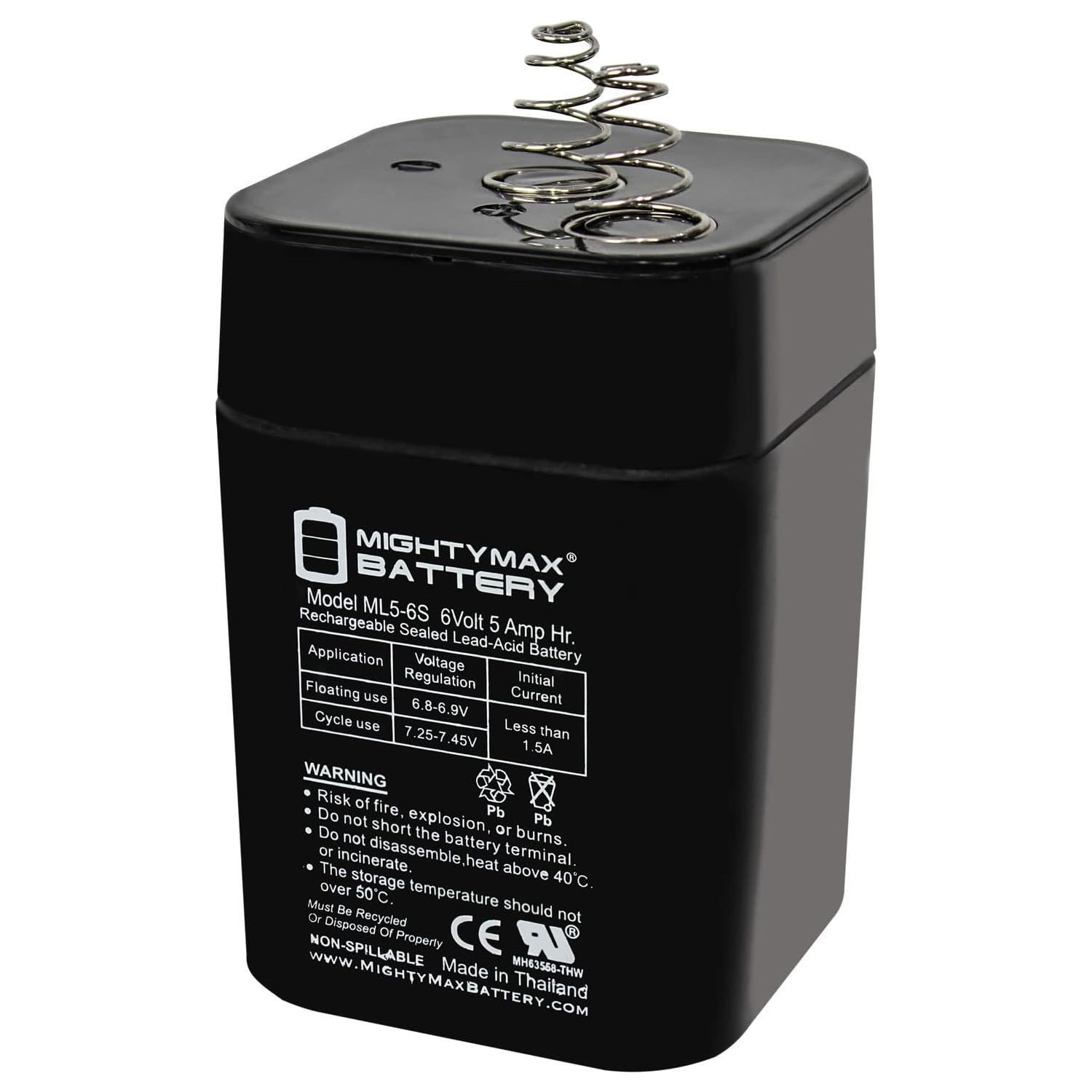 6V 5Ah SLA Replacement Battery Compatible with Power Wheels Rocker P5065