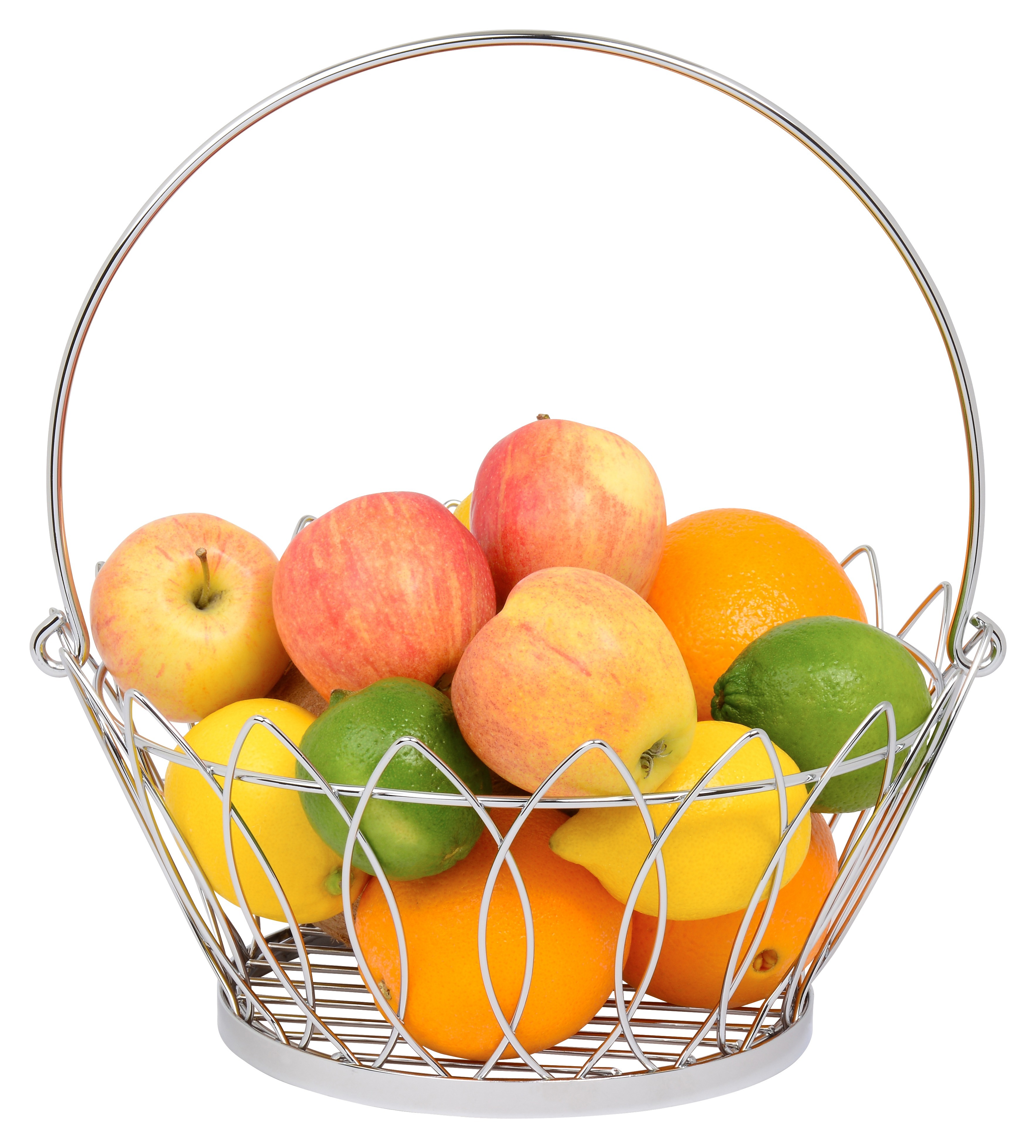 Fruit Bowl - High Quality Stainless Steel with Shiny Chrome Polish