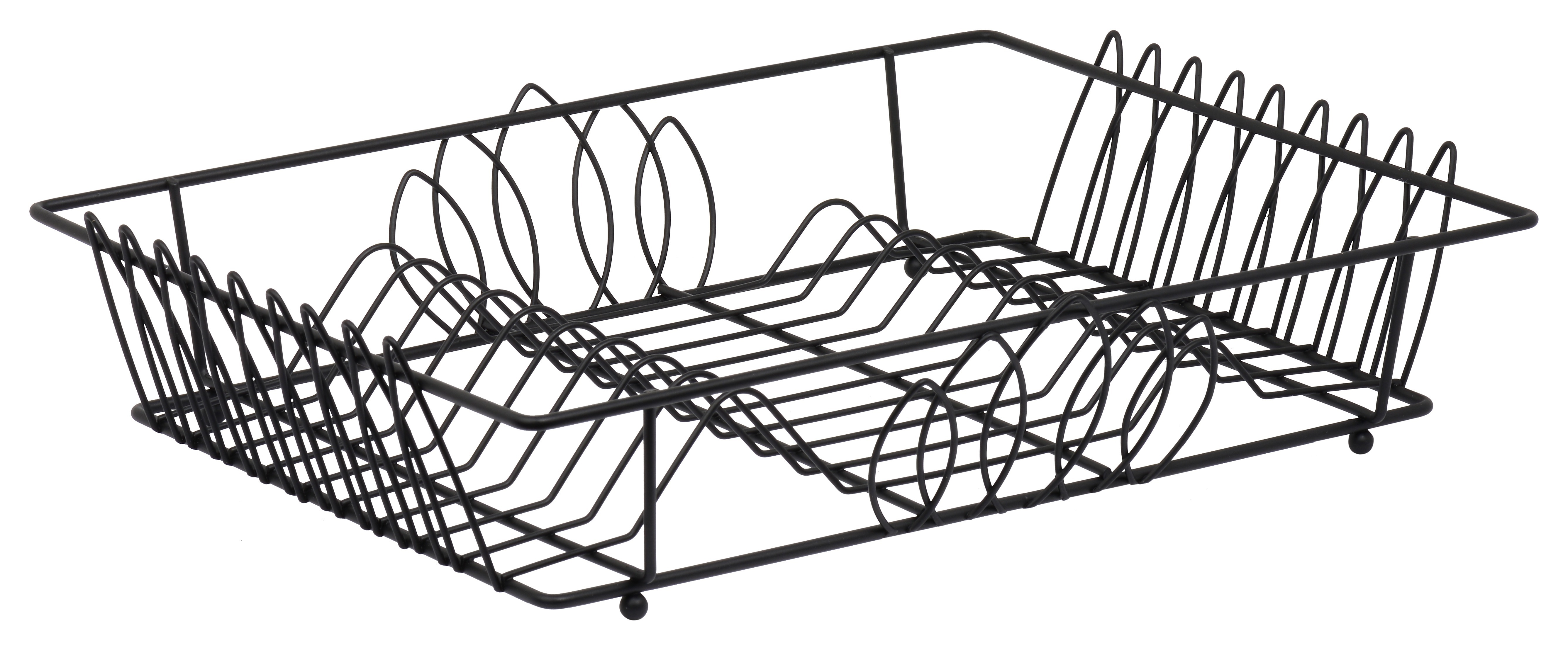 Dish Rack - High Quality Stainless Steel with Black Powder Coating