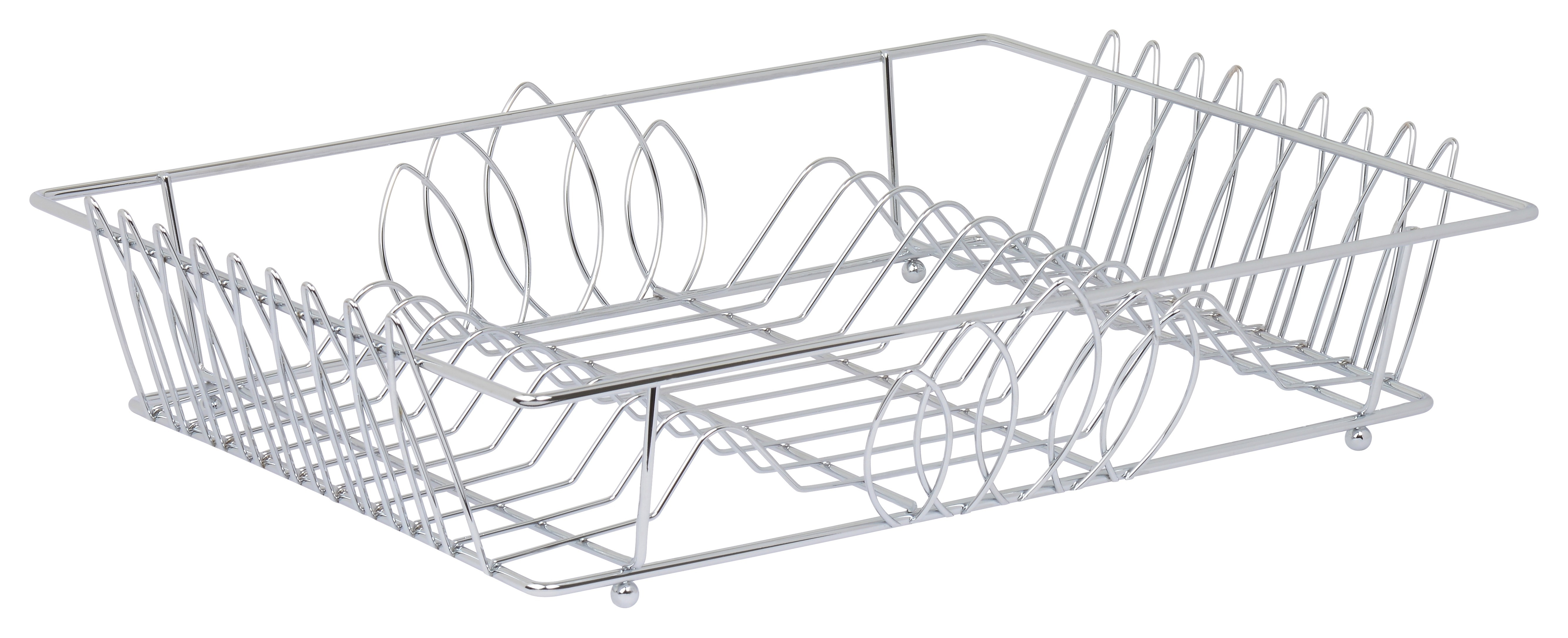 Dish Rack - High Quality Stainless Steel with Shiny Chrome Polish