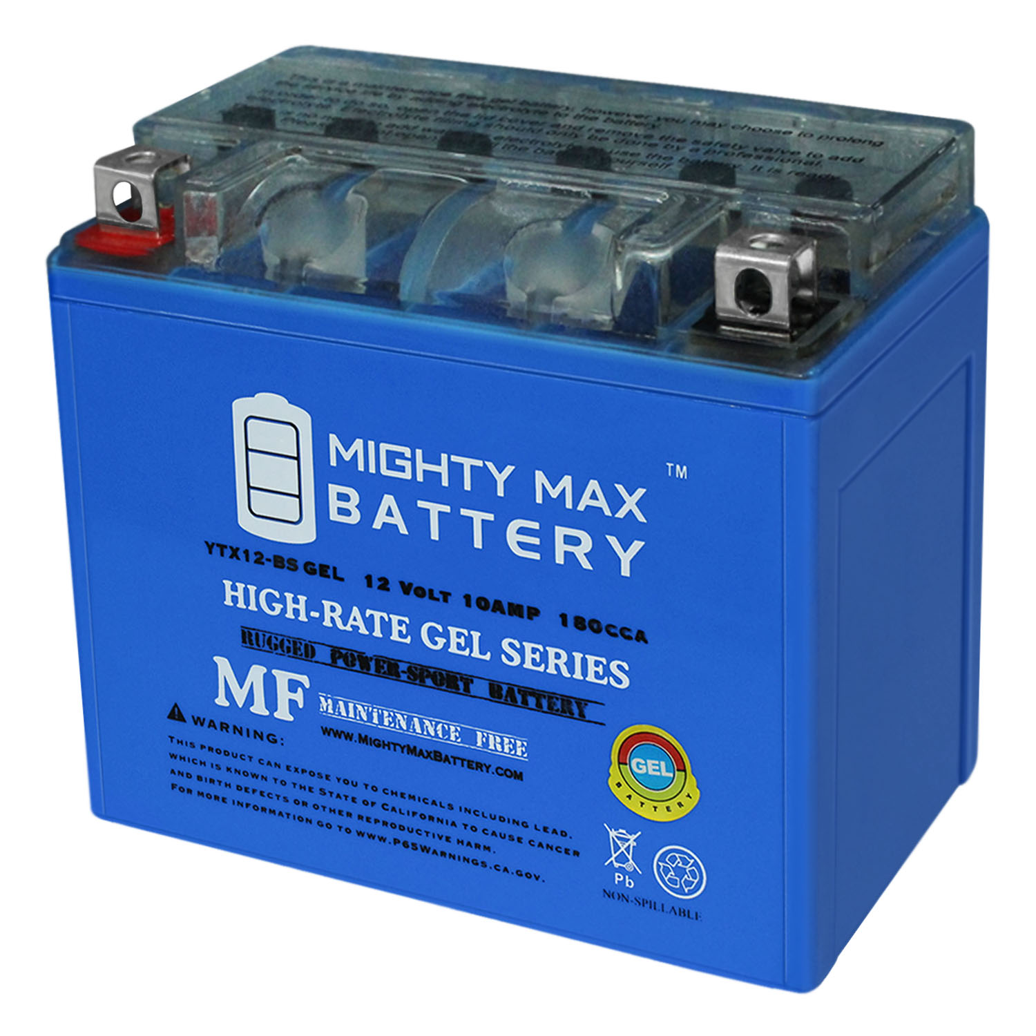 YTX12-BS 12V GEL Replacement Battery Compatible with Apex YTX12-BS