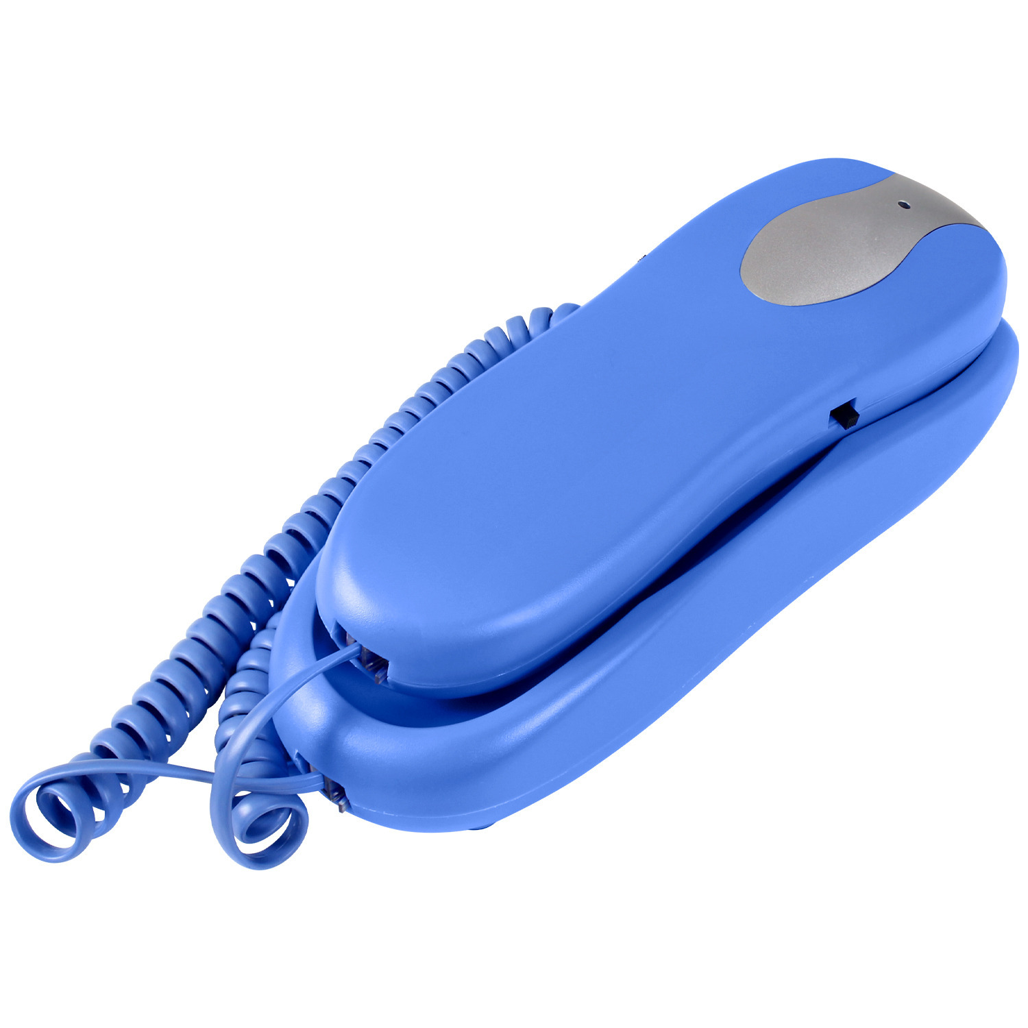 Slimline Blue Colored Phone For Wall Or Desk With Memory