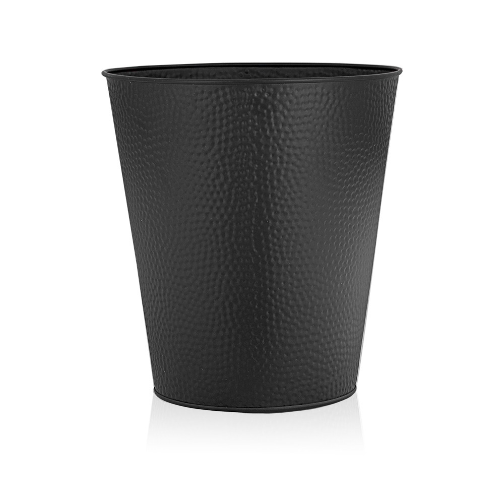 Bdwaste3 Wastebasket For Bedroom Bathroom Trash Can 6 Liters Black Stainless Steel