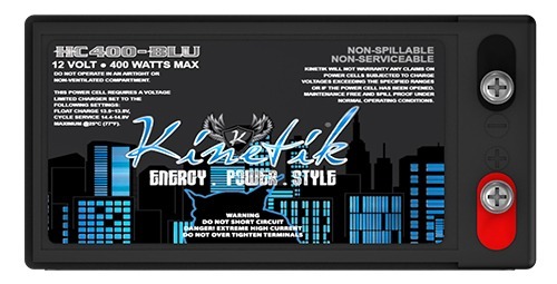 HC400-BLU 400 Watt Car Audio High Current Blue Power Cell / Battery HC400