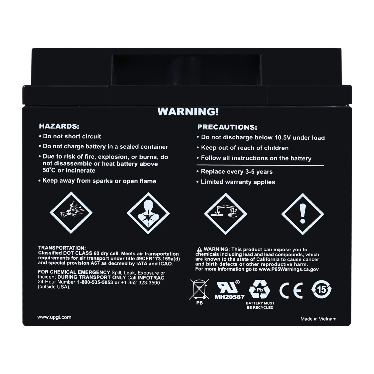 HC1200-BLU 1200 Watt Car Audio High Current Blue Power Cell Battery