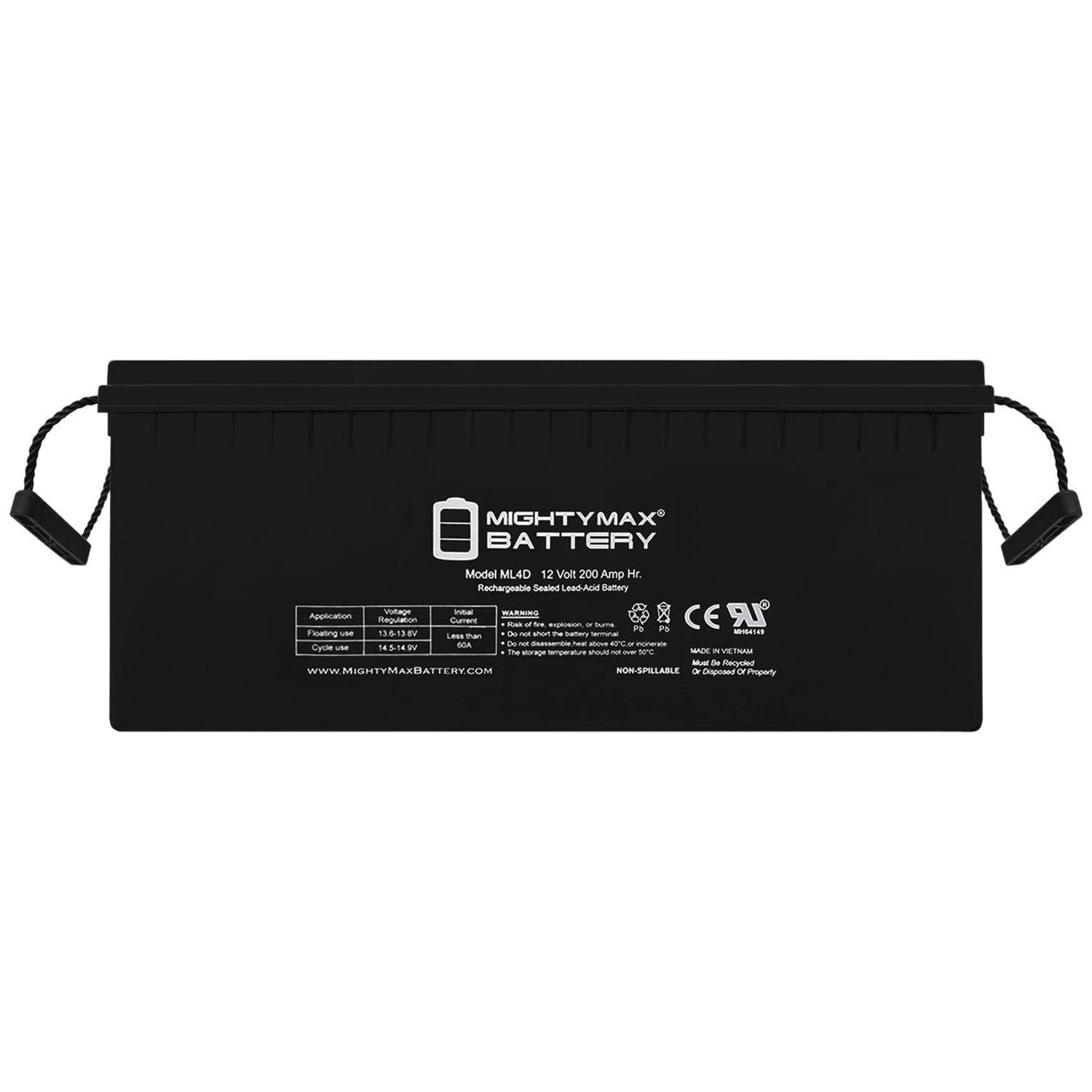 12V 200Ah 4D SLA AGM Battery Replacement for Solar Systems