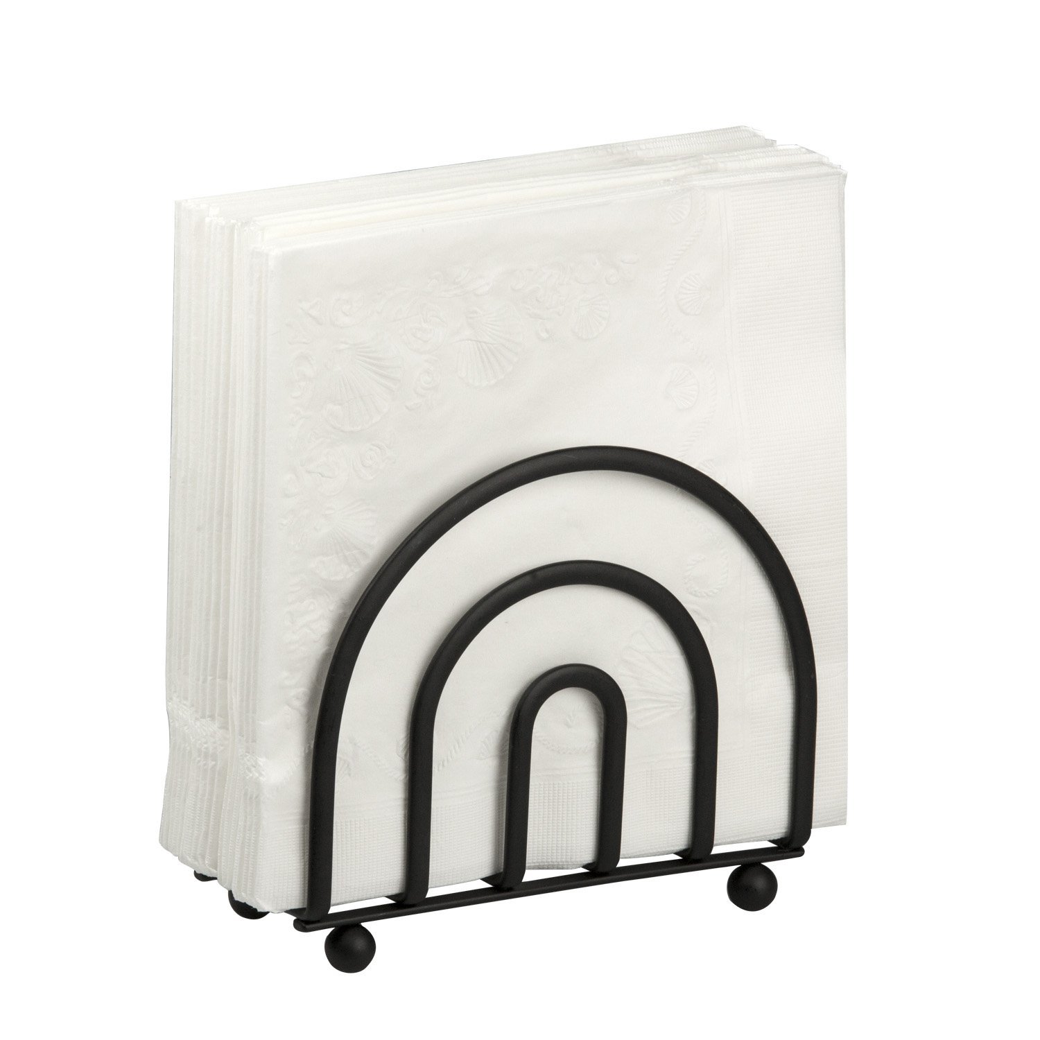 Home Basics Black Napkin Holder
