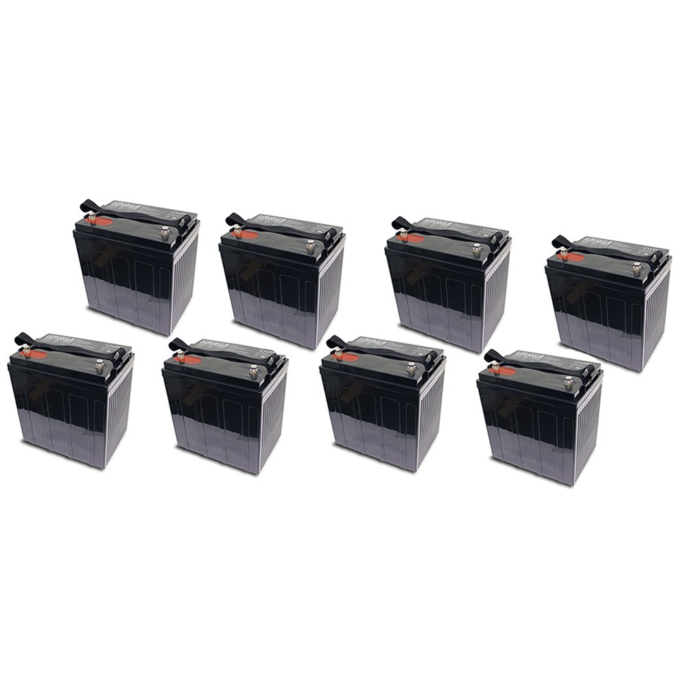 UBGC8 8 Volt 200 AH SLA Replacement Battery for Deka 8GGC2 - 8 Pack