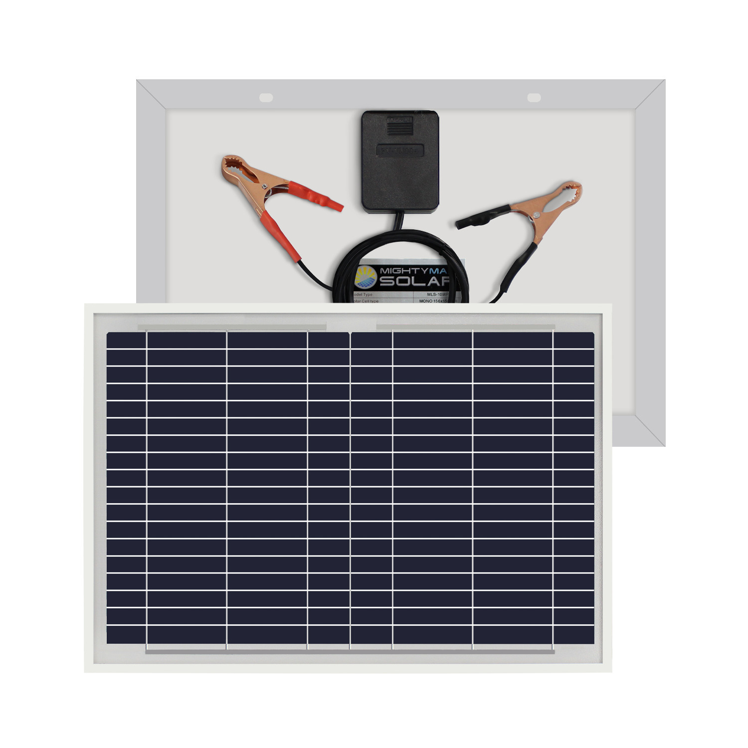 10 Watt Polycrystalline Solar Panel Charger Compatible with Deep Cycle Battery