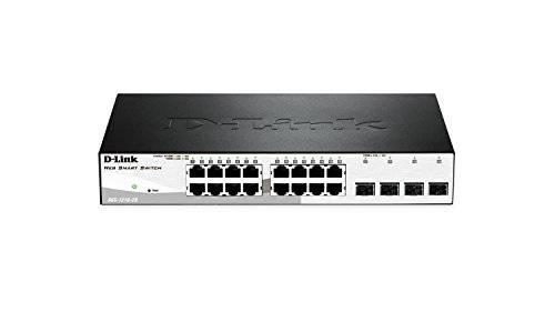 D-Link Systems 20-Port Gigabit Web Smart Switch including 4 Gigabit SFP Ports (DGS-1210-20)