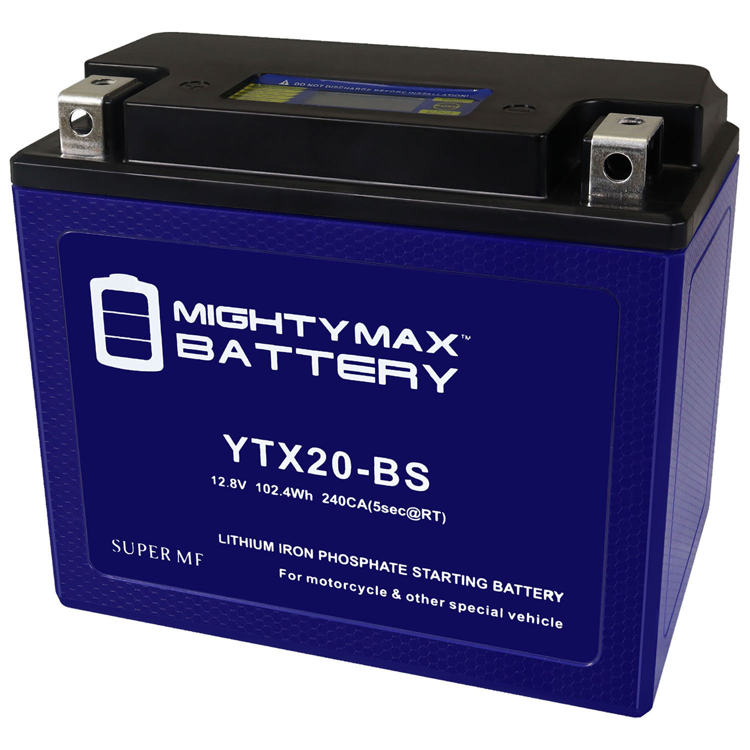 YTX20-BS Lithium Replacement Battery compatible with Arctic Cat Prowler, 2-Up (with electric start) 94