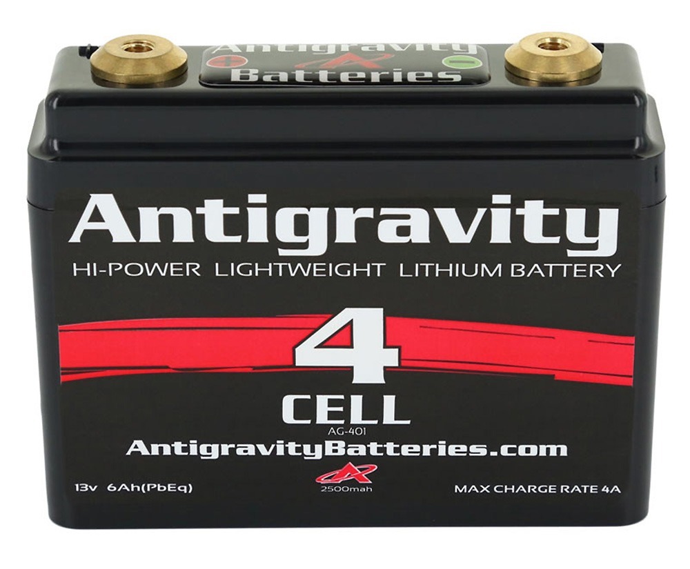 Antigravity Batteries AG-401 Lithium Motorcycle Battery 120 CCA 4-Cell 12V