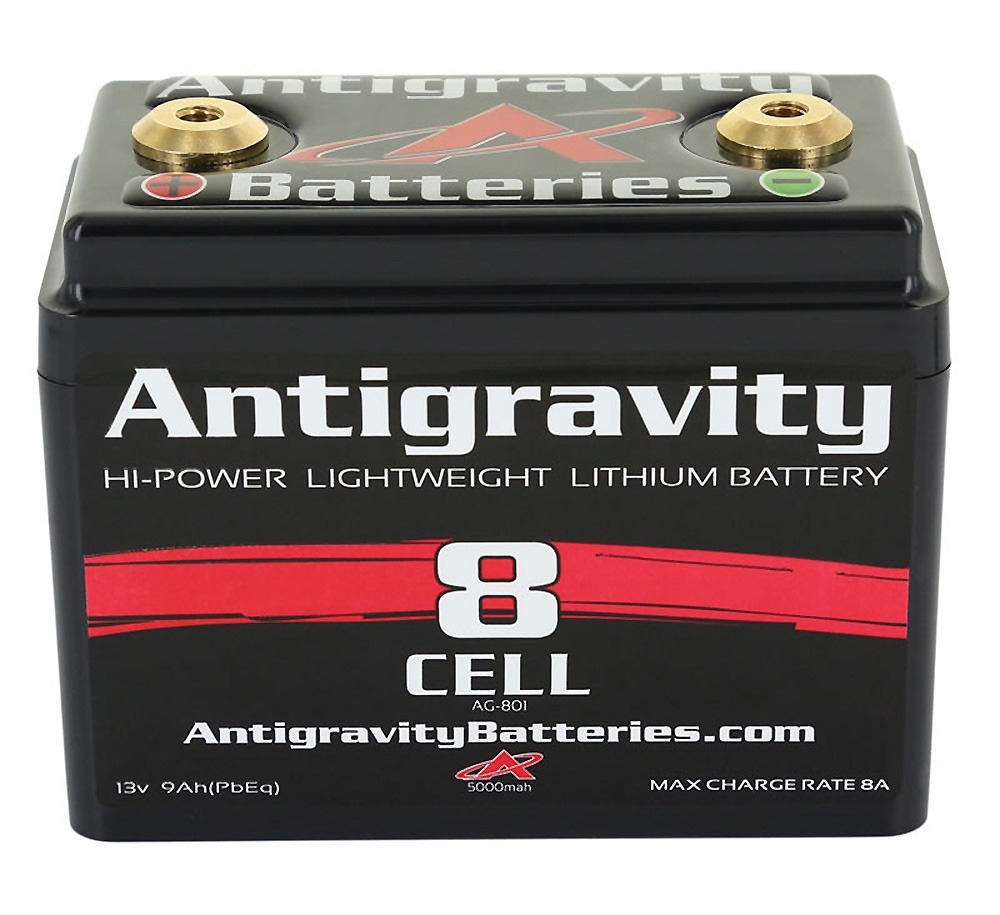 Antigravity Batteries AG-801 Lithium Motorcycle Battery 240 CCA 8-Cell 12V