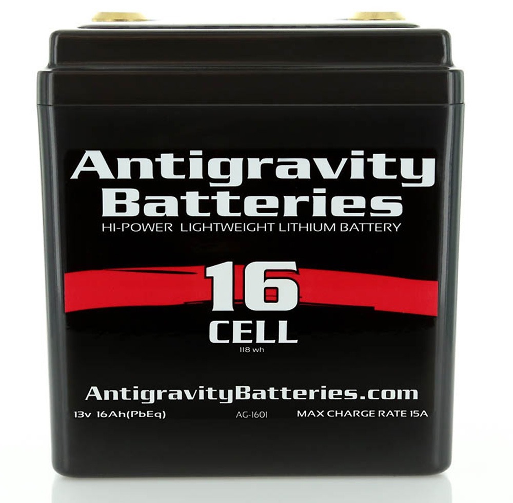 Antigravity Batteries AG-1601 Lithium Motorcycle Battery 480 CCA 16-Cell 12V