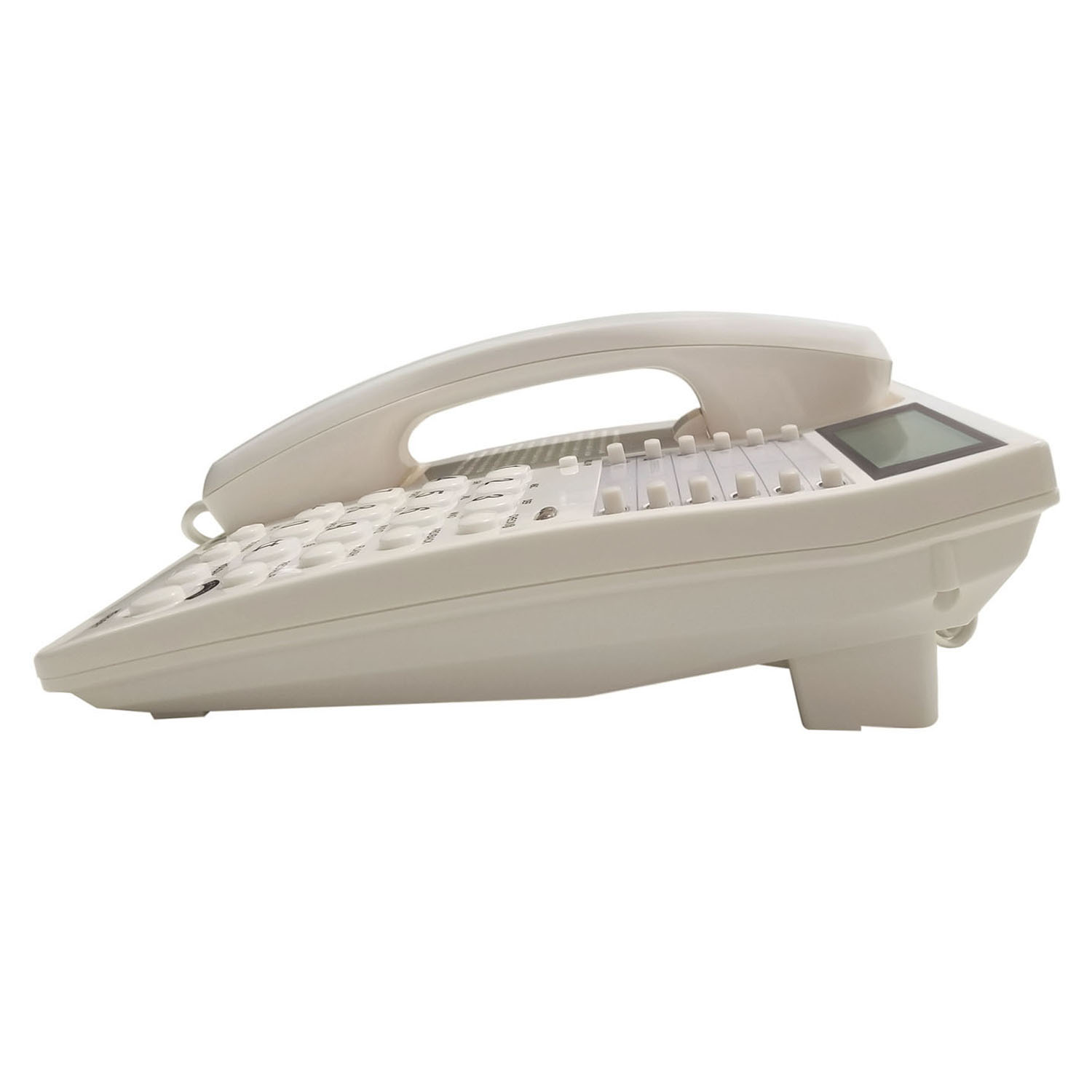 White Caller ID Phone for wall or desk with Speaker and Memory