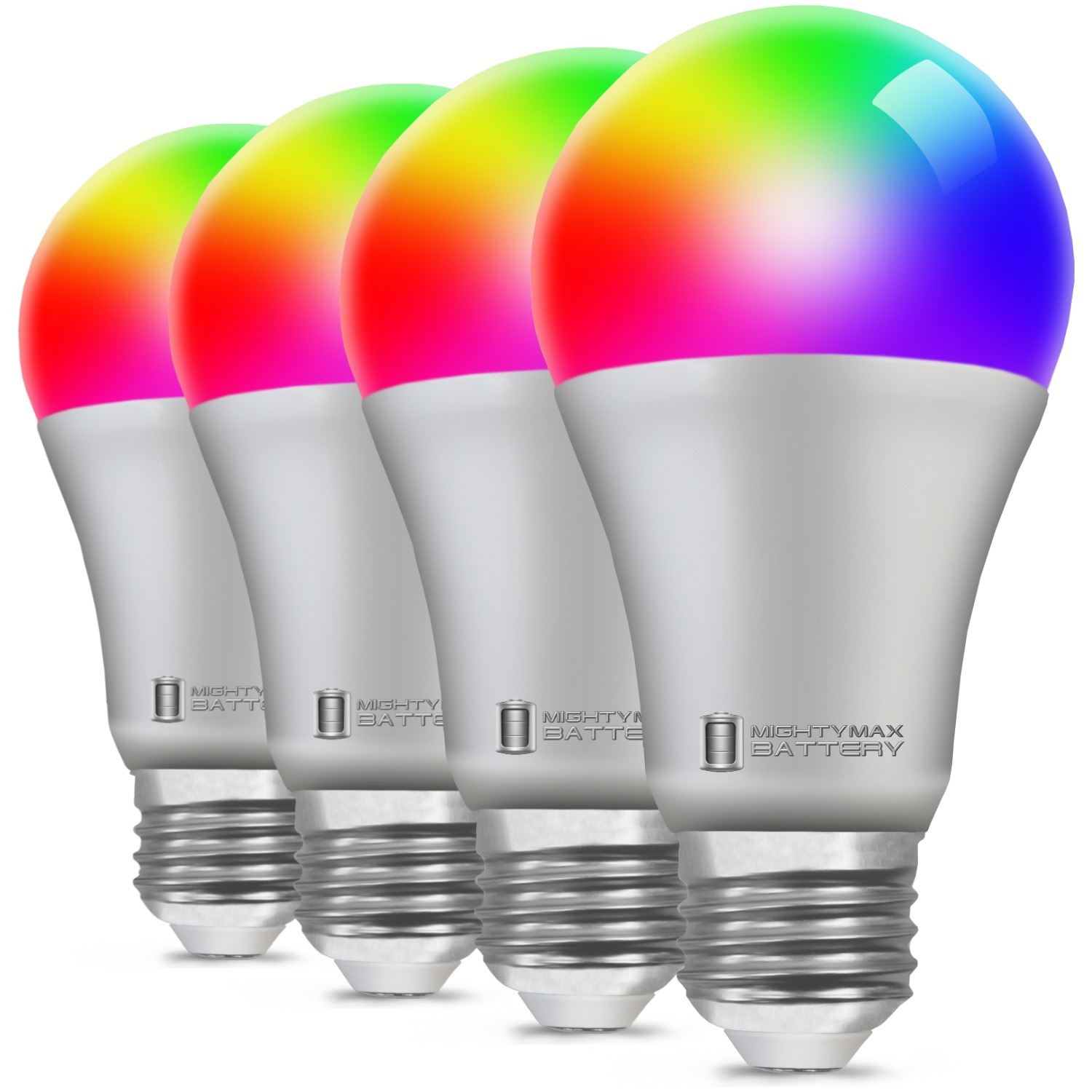 Mighty Max LED Smart Light Bulbs 4 Pack