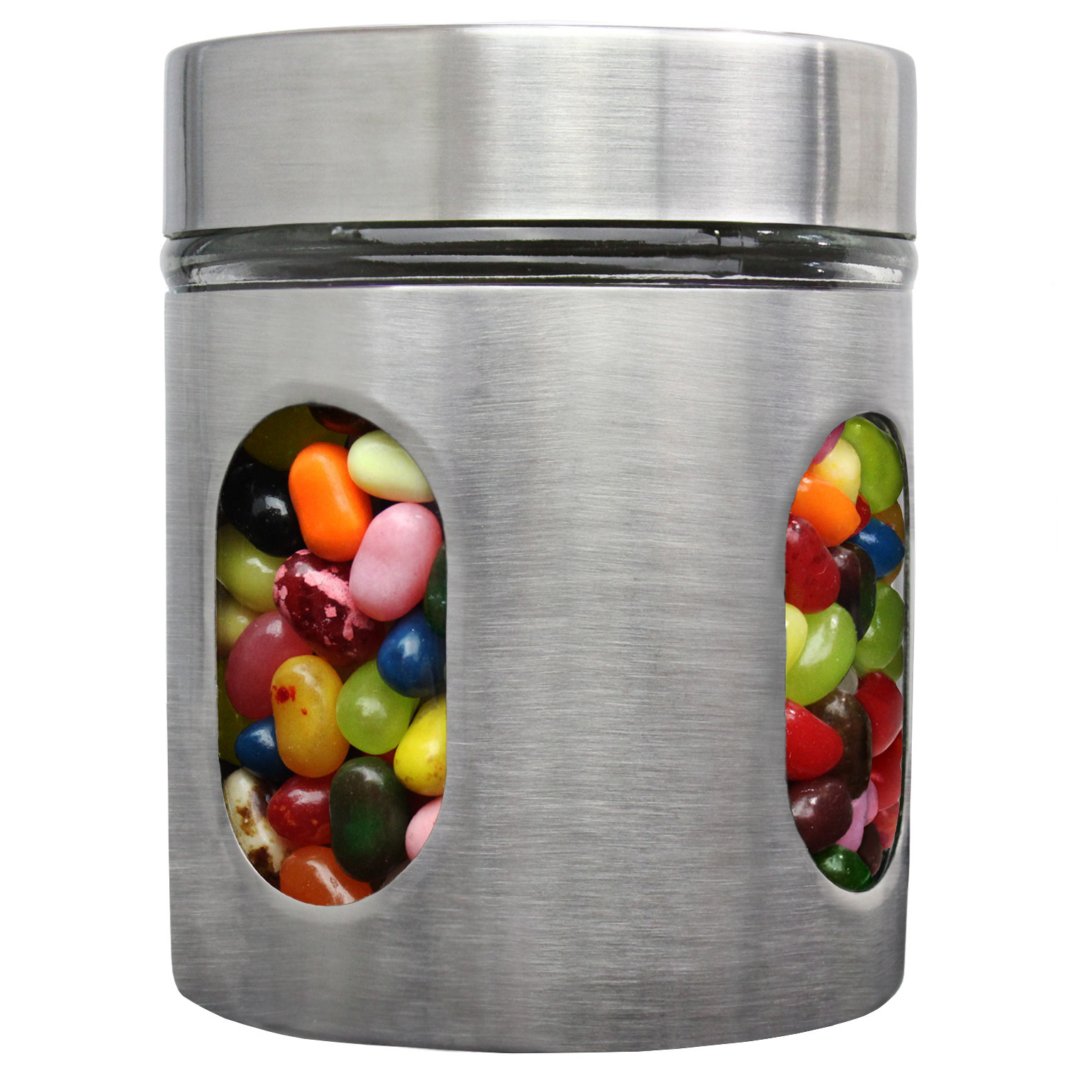 Blue Donuts 21oz Stainless Steel Canister with Window