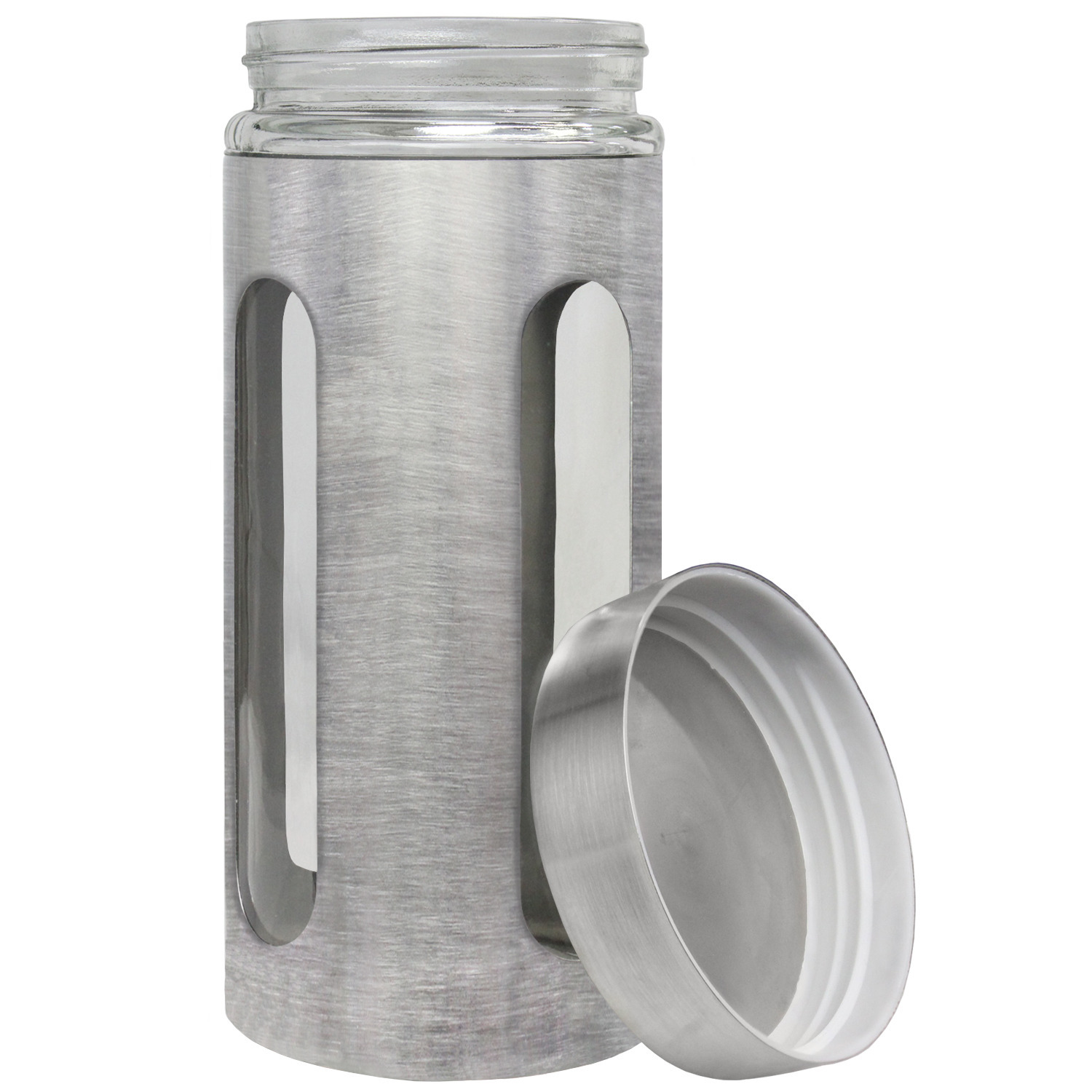 Blue Donuts 44oz Stainless Steel Canister with Window